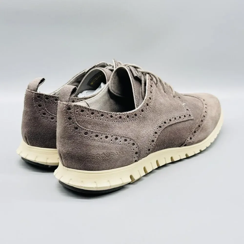 Cole Haan Shoes Womens 10 Brown Taupe Oxford Suede Zerogrand Waterproof Comfort